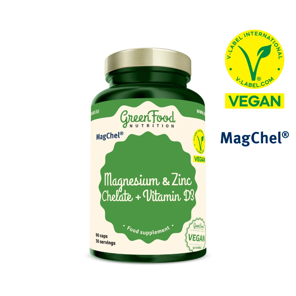 Magnezium a Zinek Chelát + Vitamin D3