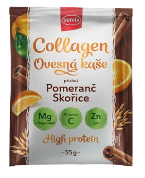 Kolagenová ovesná kaše – pomeranč a skořice