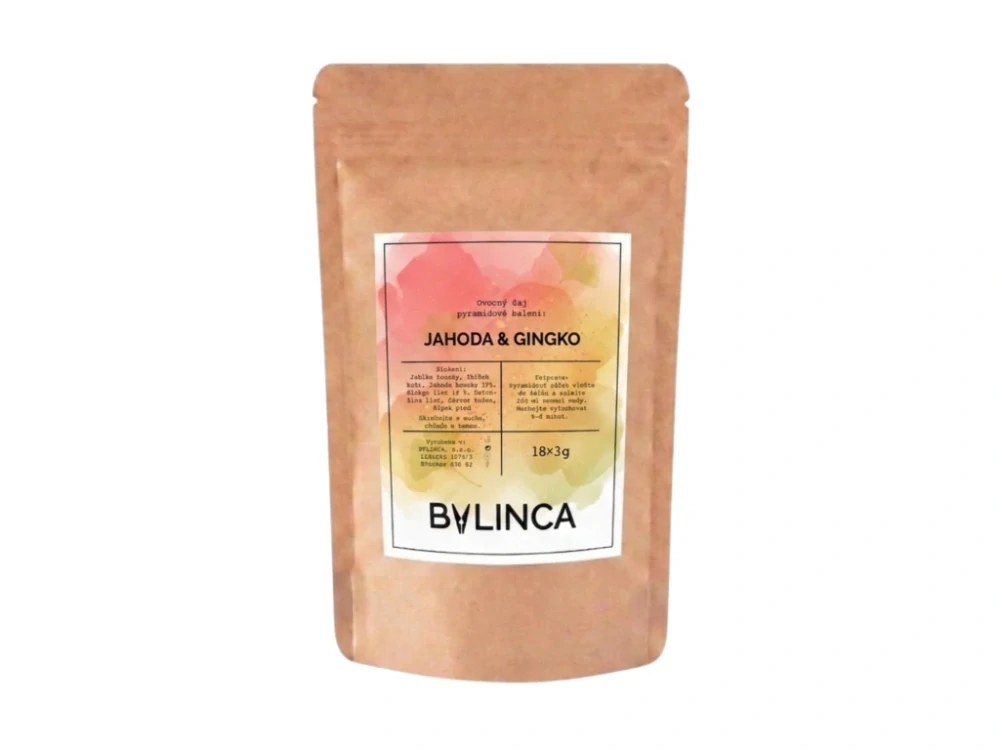 Ovocný čaj – jahoda a ginkgo