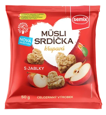 Müsli srdíčka – jablko