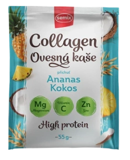 Kolagenová ovesná kaše – ananas a kokos