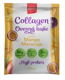 Kolagenová ovesná kaše – mango a marakuja