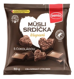 Müsli srdíčka – čokoláda