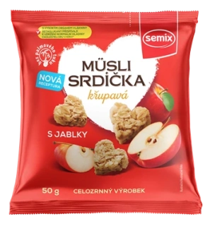 Müsli srdíčka – jablko
