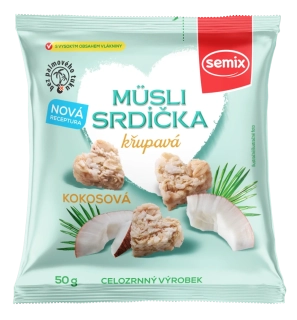 Müsli srdíčka – kokosová